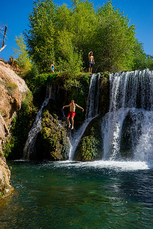Fossil Creek Waterfall -384